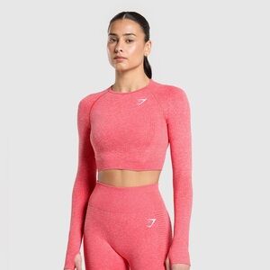 GYMSHARK VITAL SEAMLESS LONG SLEEVE CROP TOP